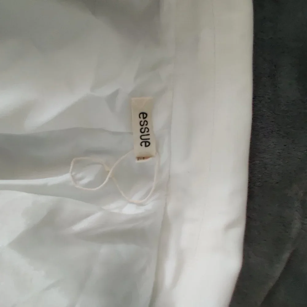 Essue White Double Botton Trench Jacket - Picture 4 of 6